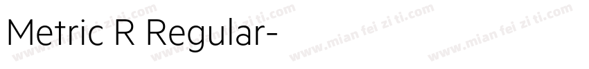 Metric R Regular字体转换